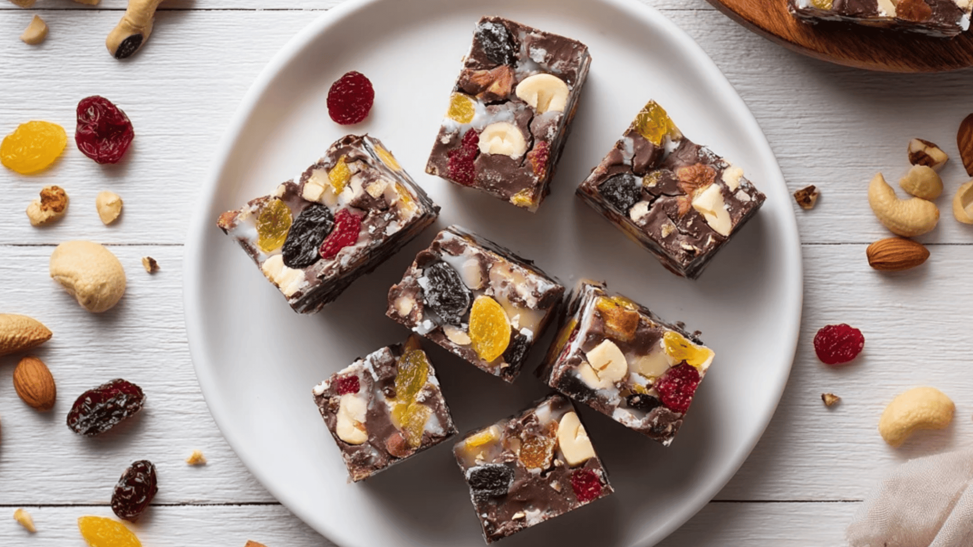 fruitcake fudge and bark