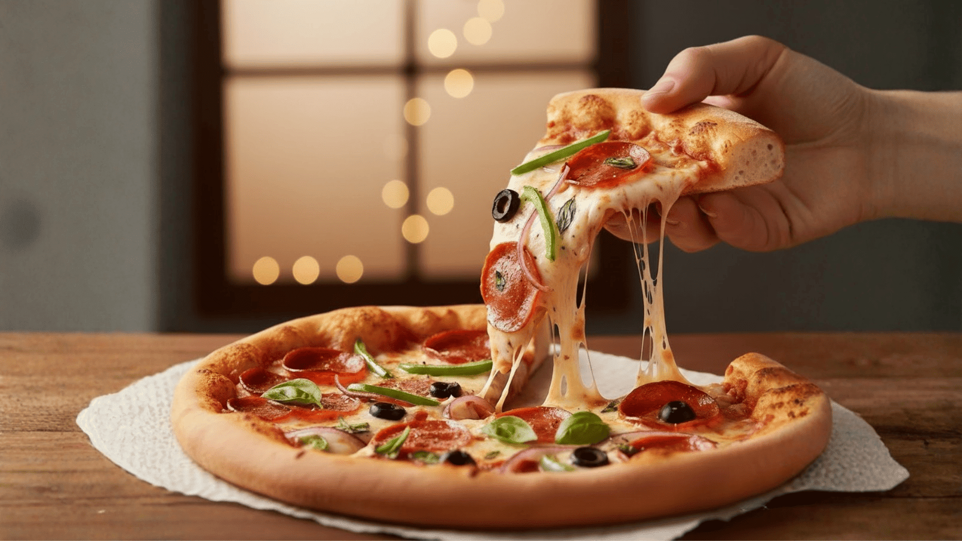 how many calories is one slice of pizza