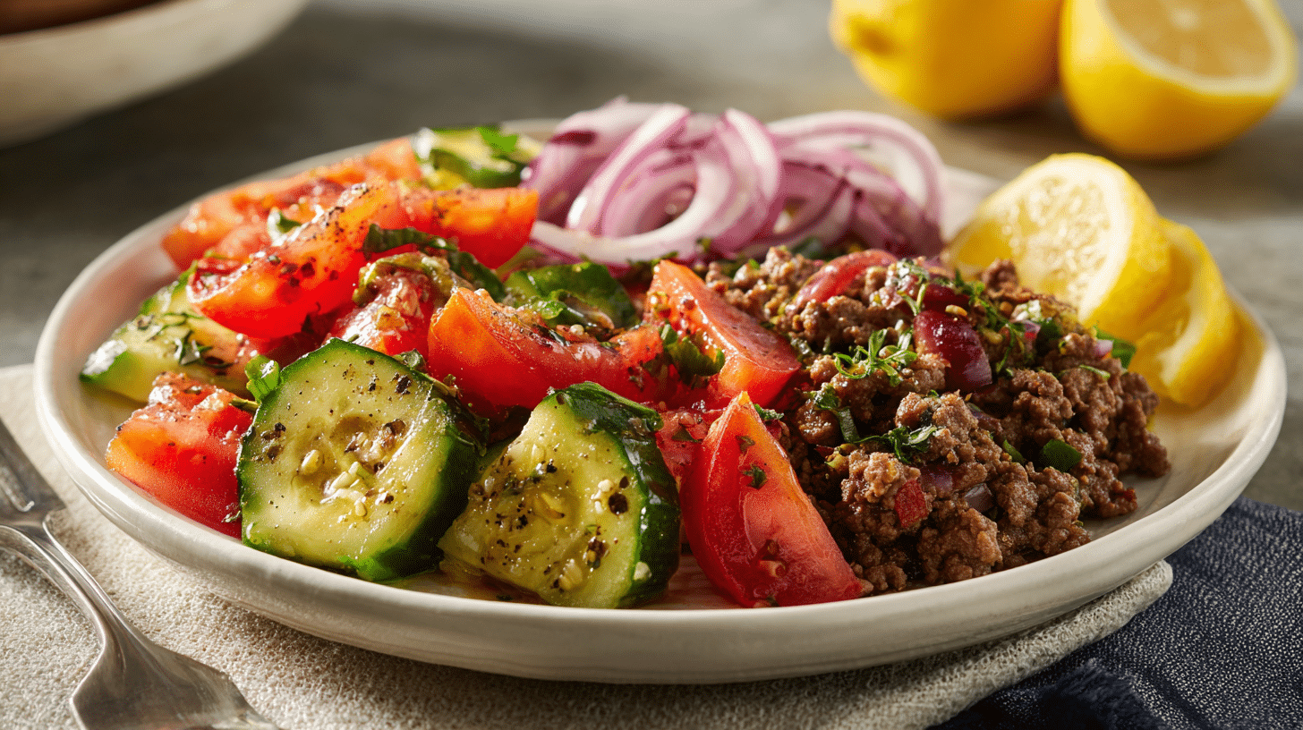 mediterranian beef plate