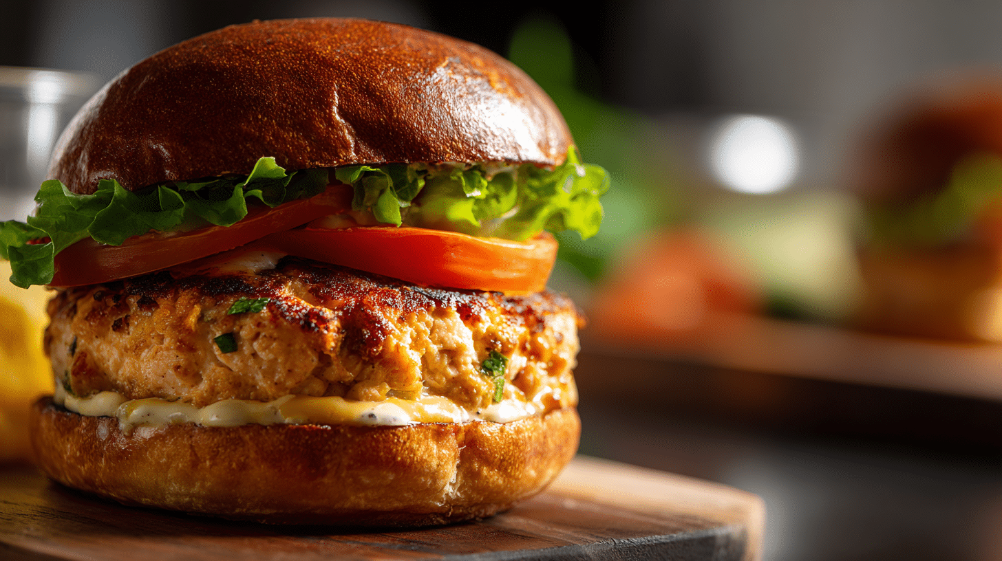 salmon burger