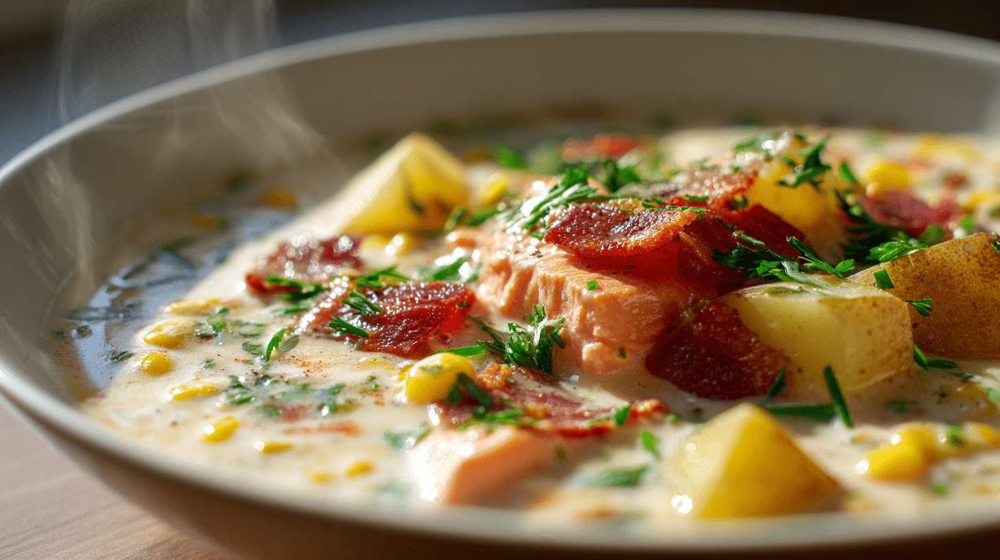 salmon chowder