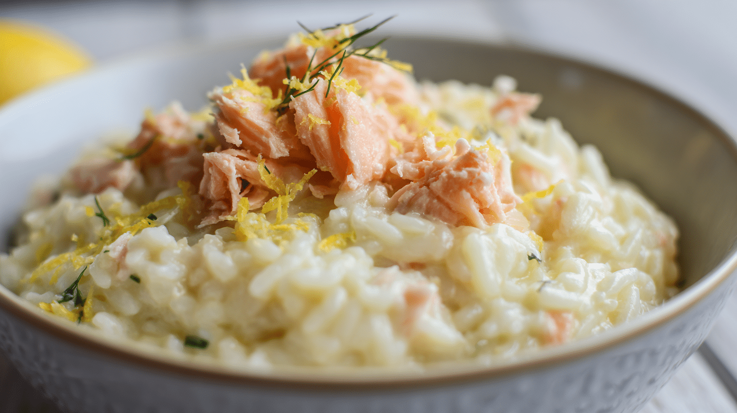 salmon risotto