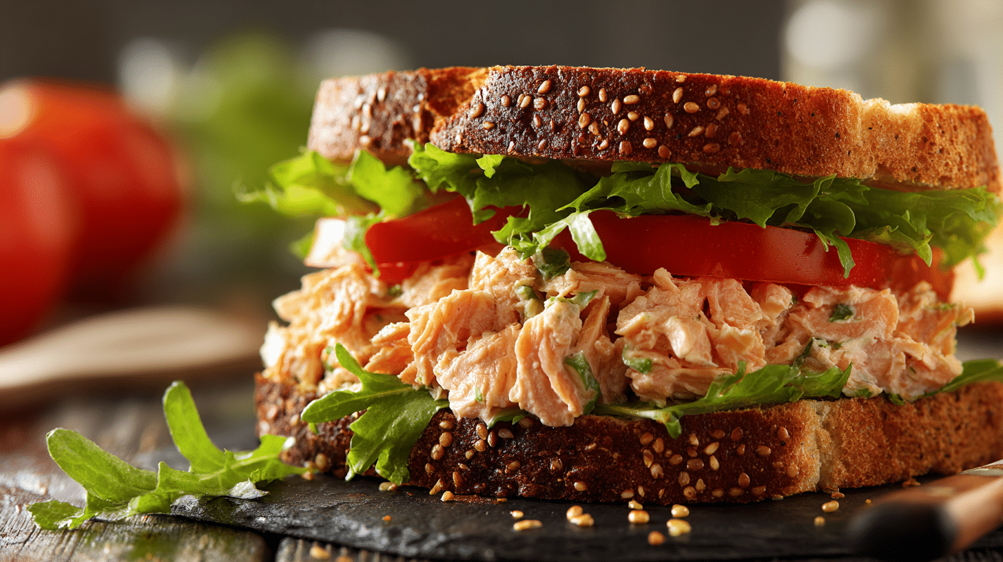 salmon sandwich
