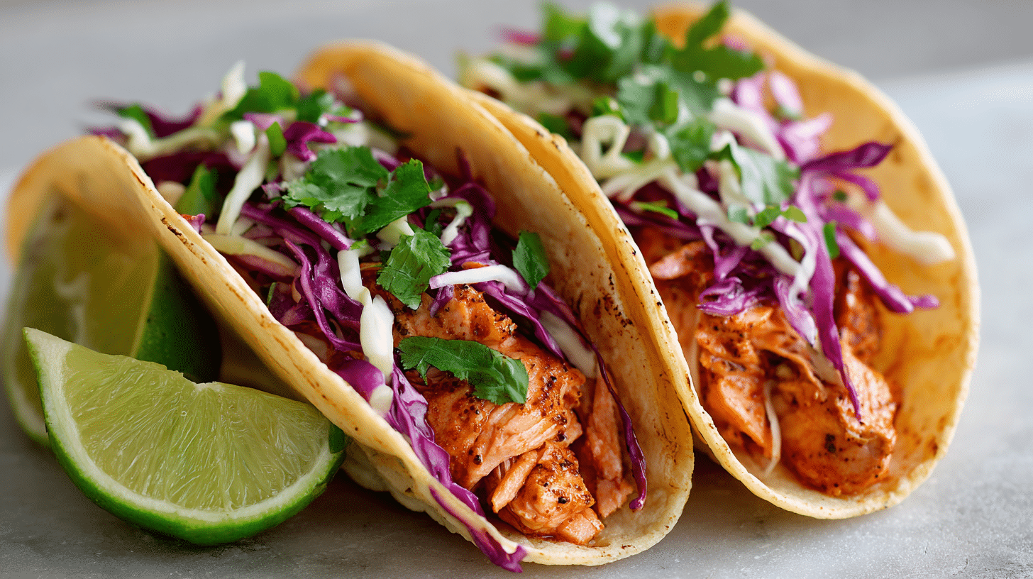 salmon tacos
