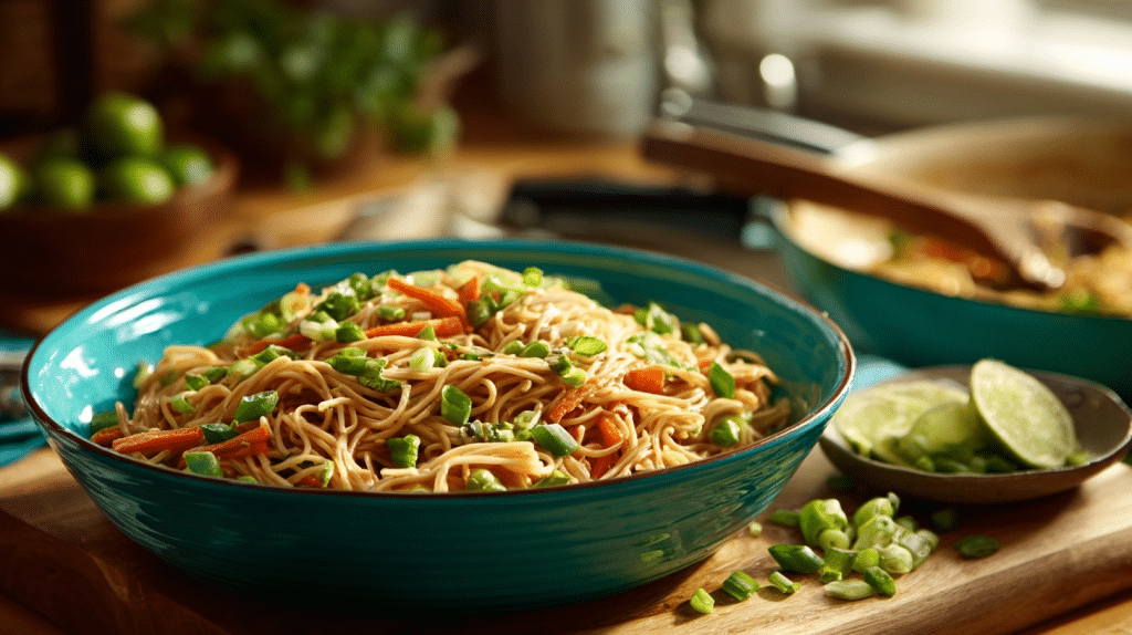 spicy peanut butter noodles