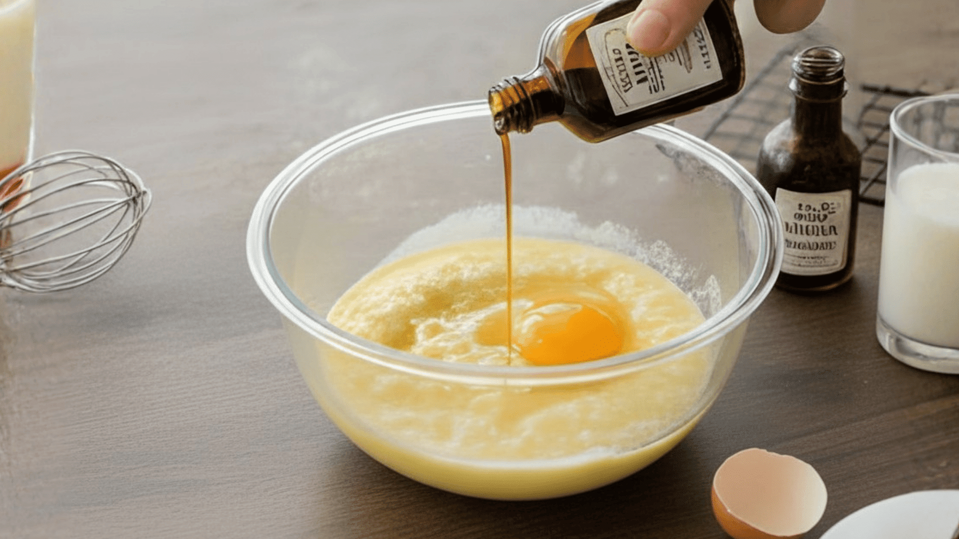 Add the Egg Yolk and Vanilla (1)