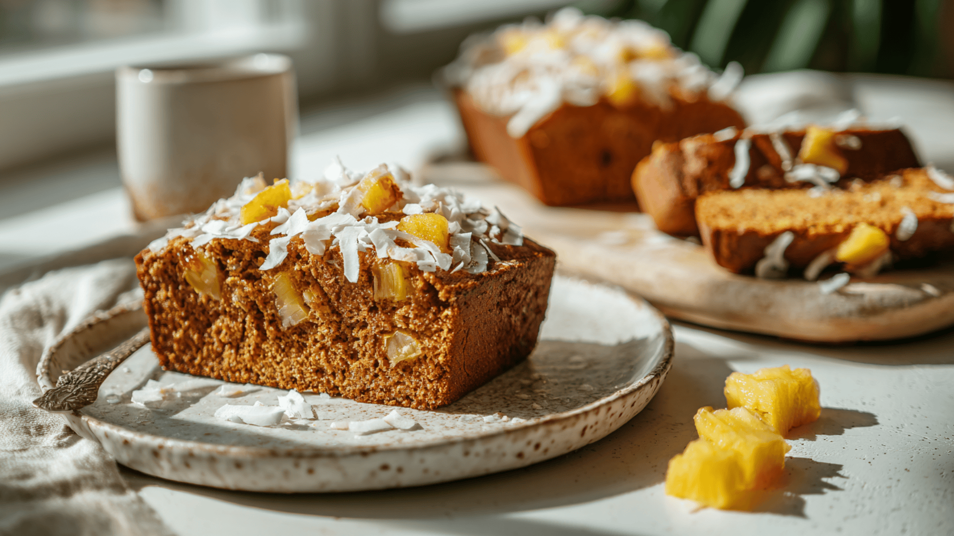Tropical Pumpkin Cream Cheese Bread