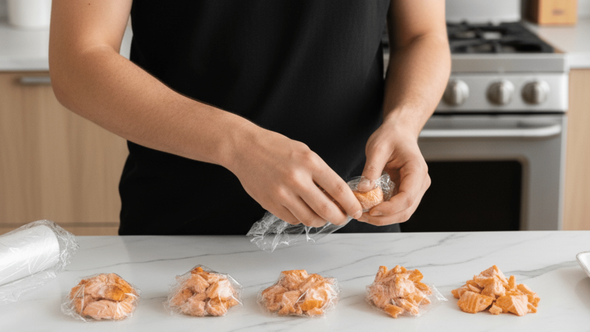 Wrap Each Portion Tightly