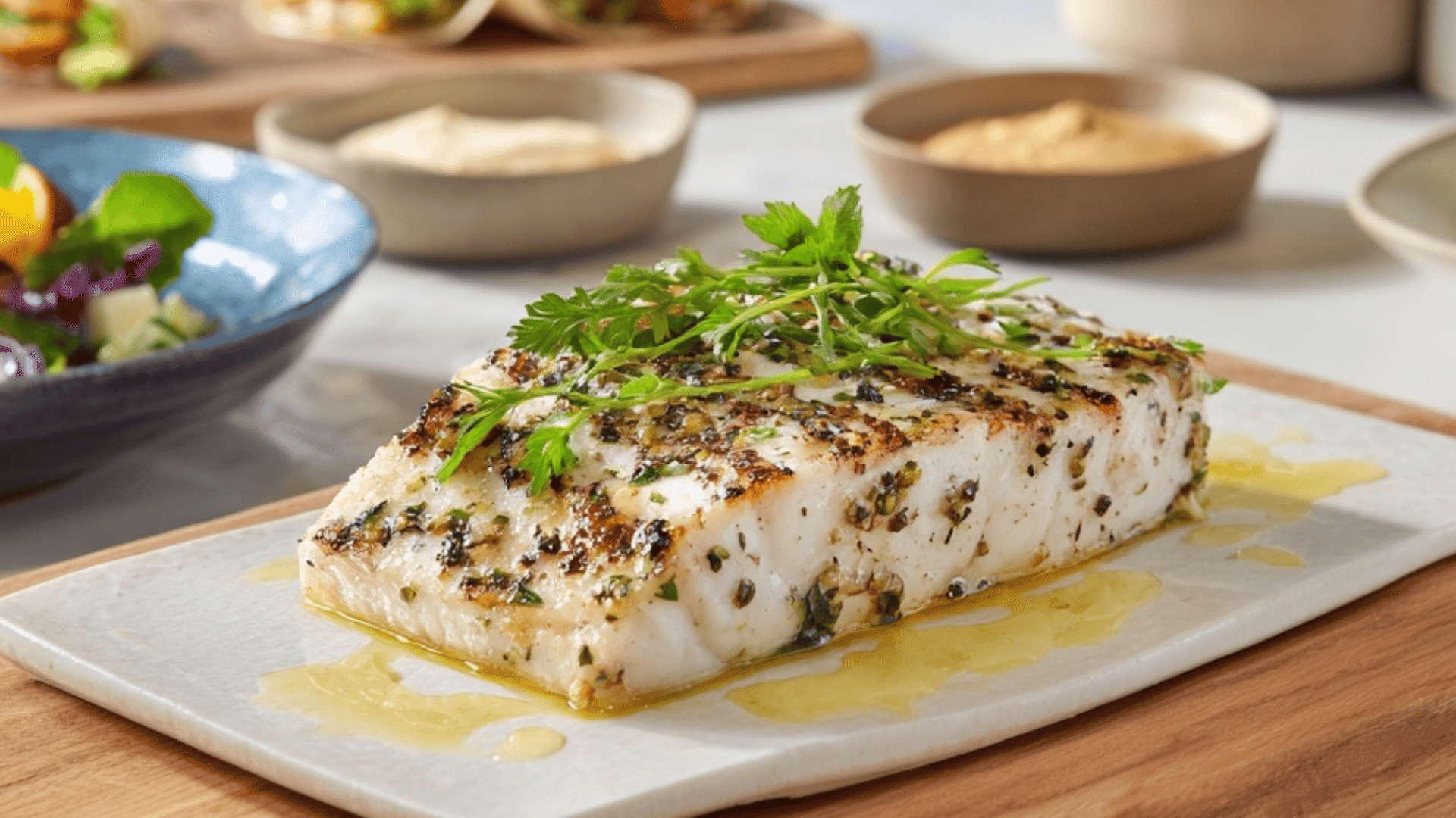 grilled halibut