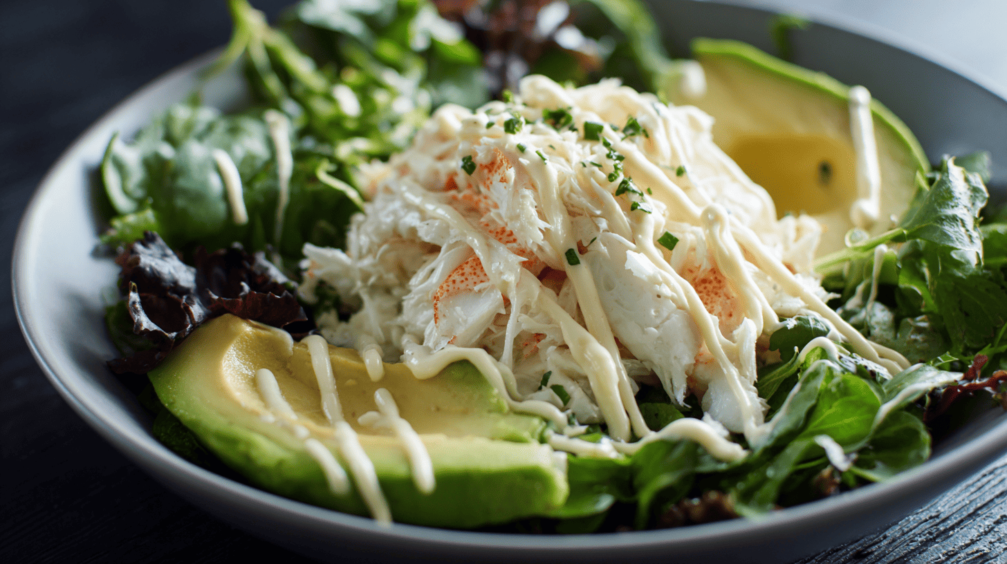snow-crab-Garlic-Mayo-salad-dressing