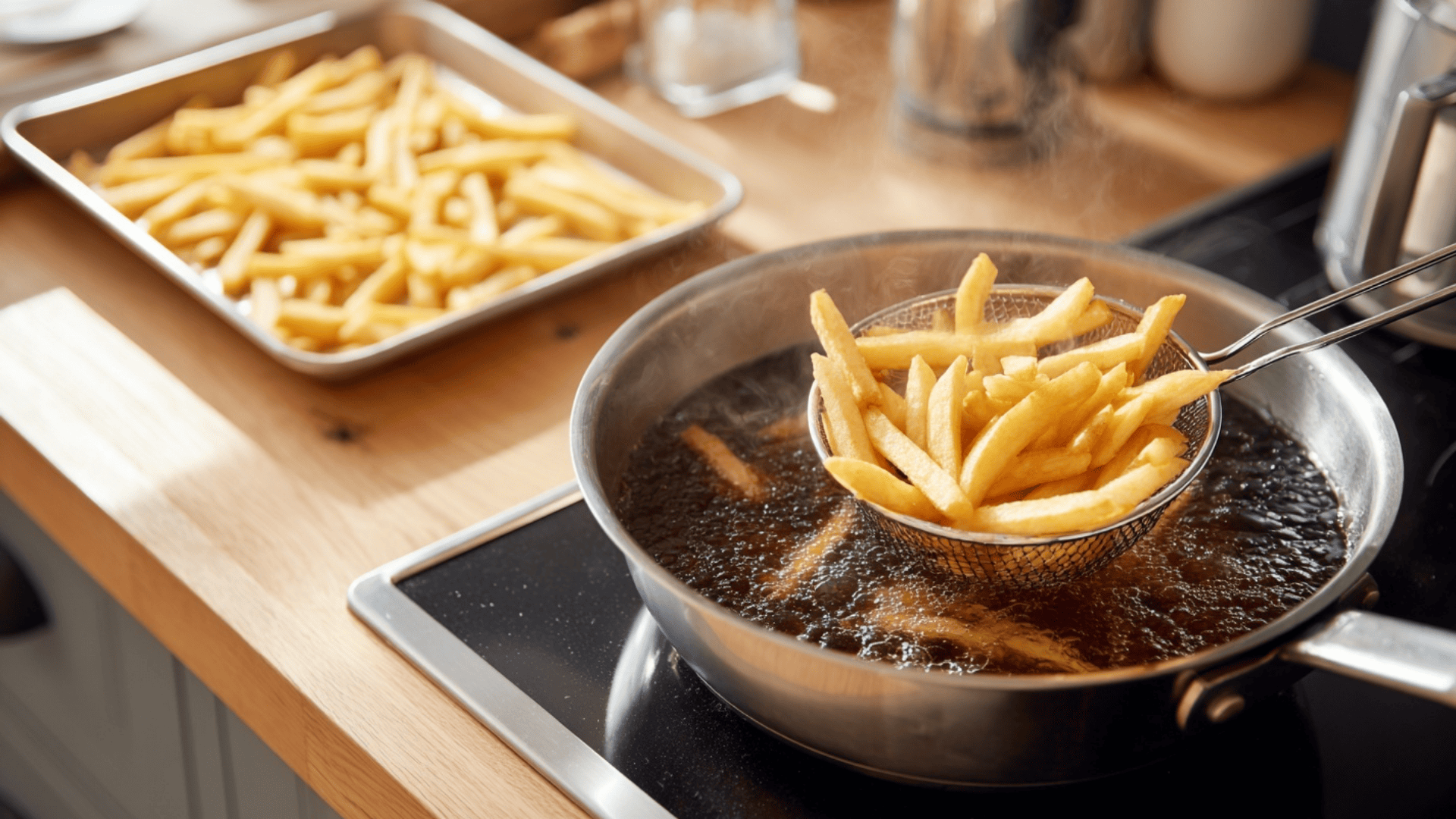 step 2 cook the fries