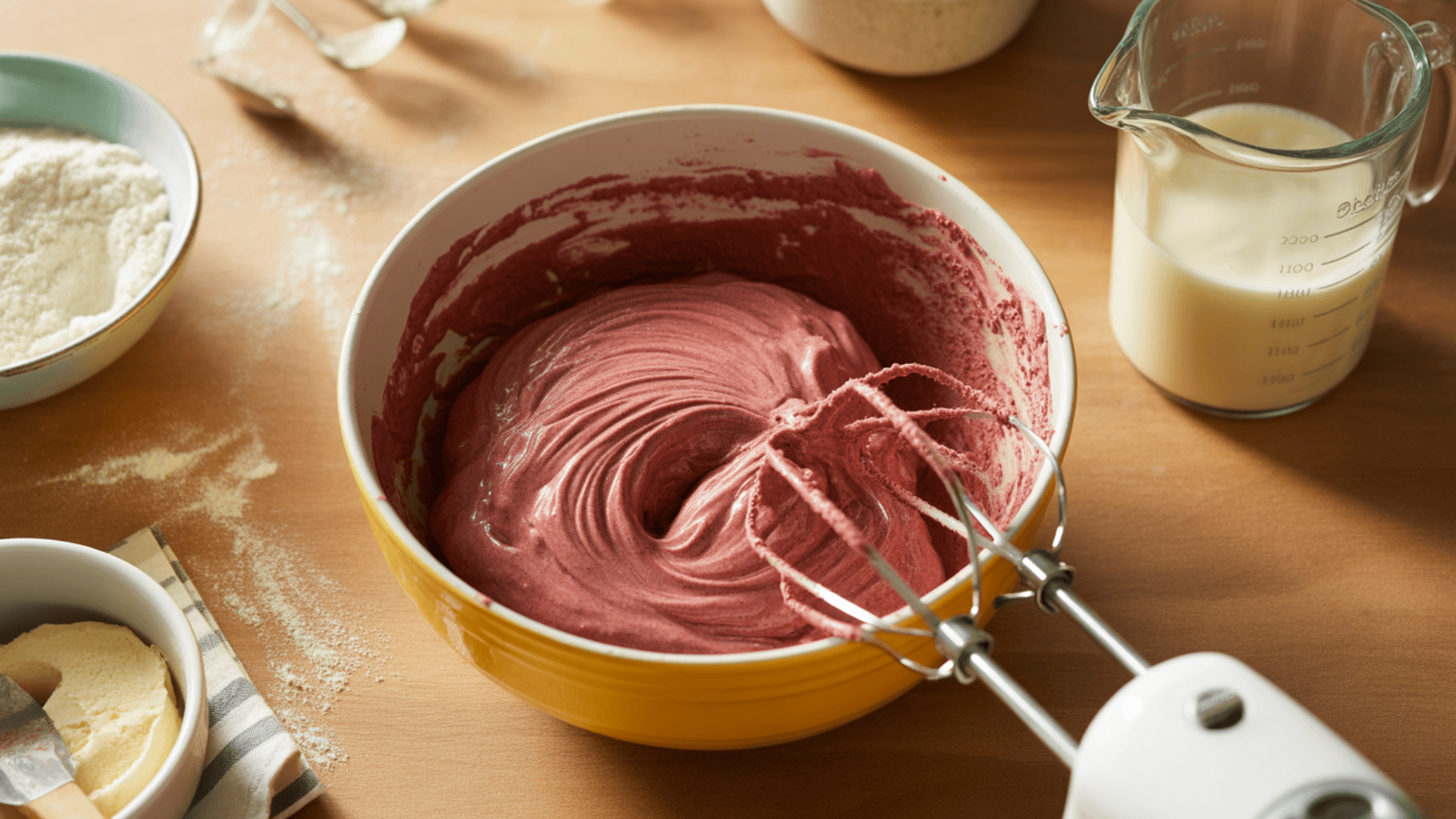 Add wet and dry ingredients