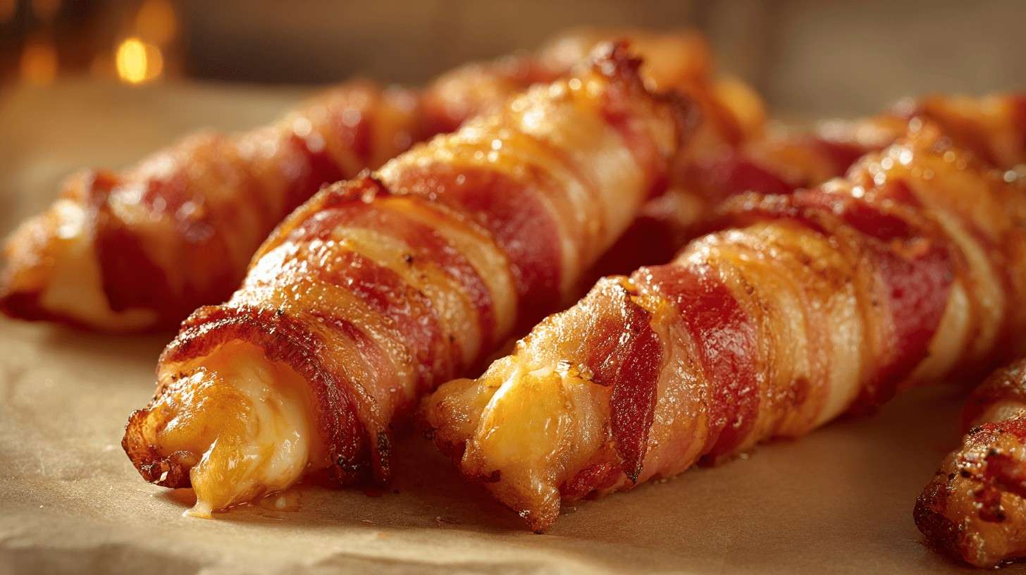 Bacon Wrapped Cheese Stick