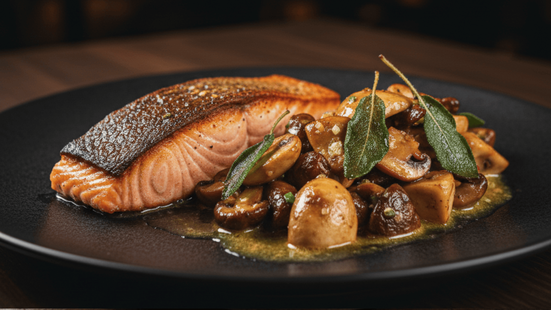 Brown butter + sage mushrooms