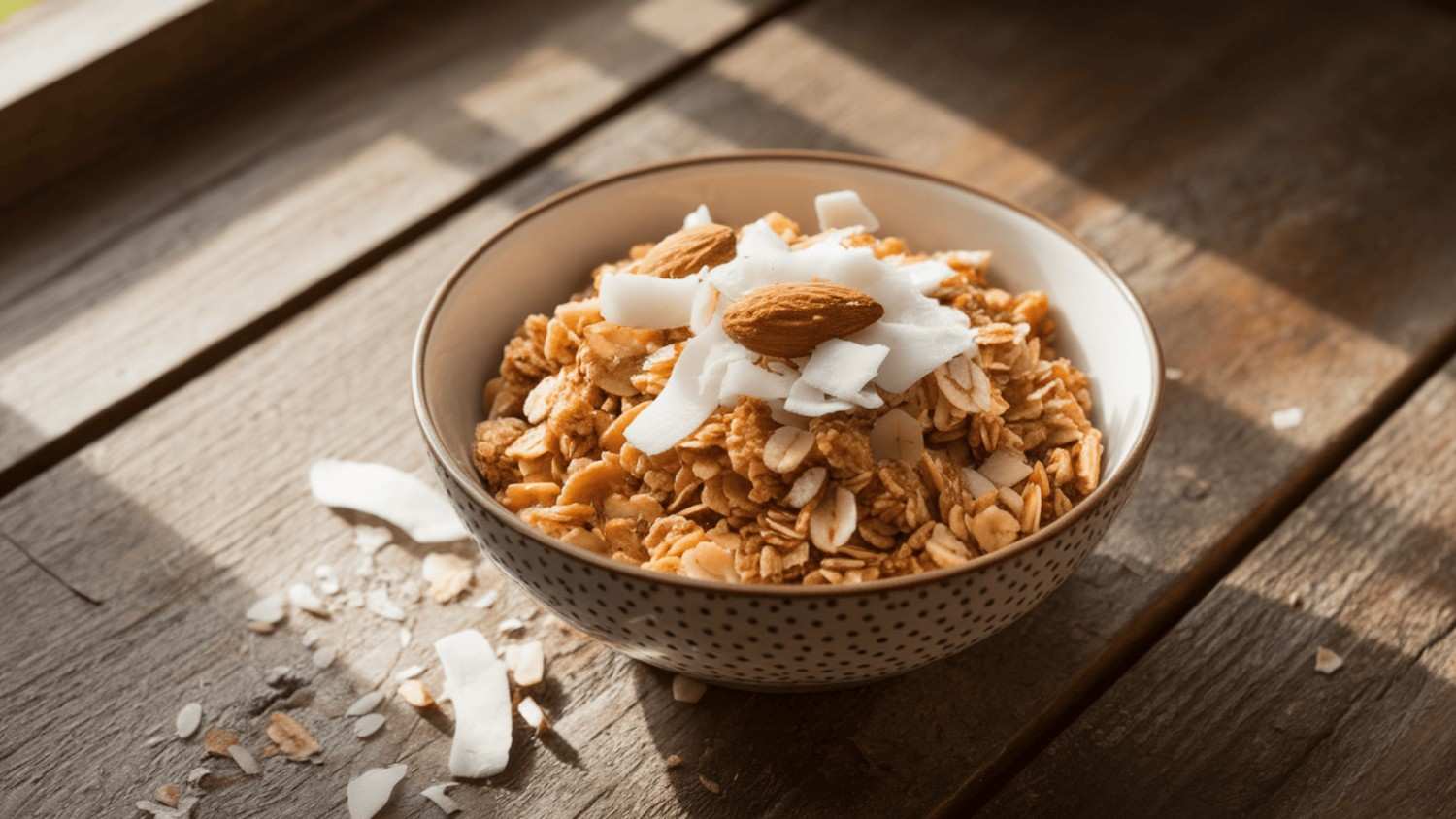 Crunchy Almond Coconut Granola