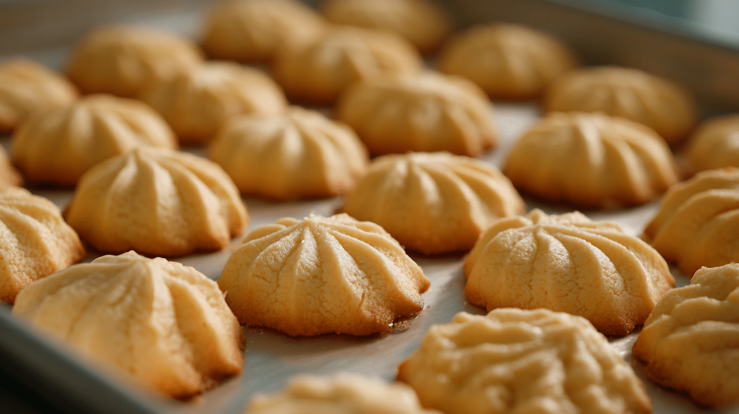 Eggless Butter Cookies Light Golden