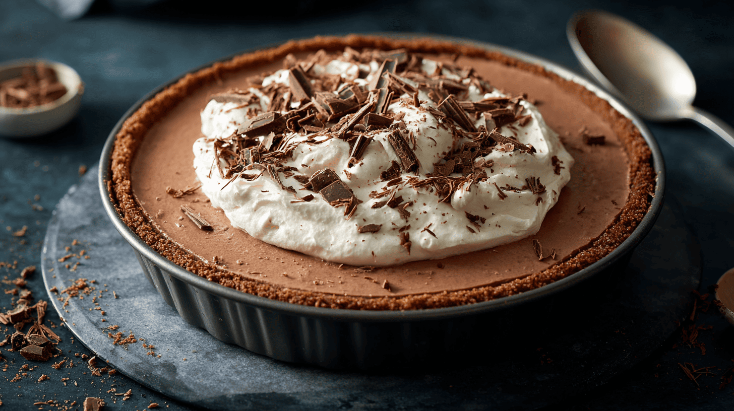 Eggless No Bake Chocolate Cheesecake With Whipped Cream