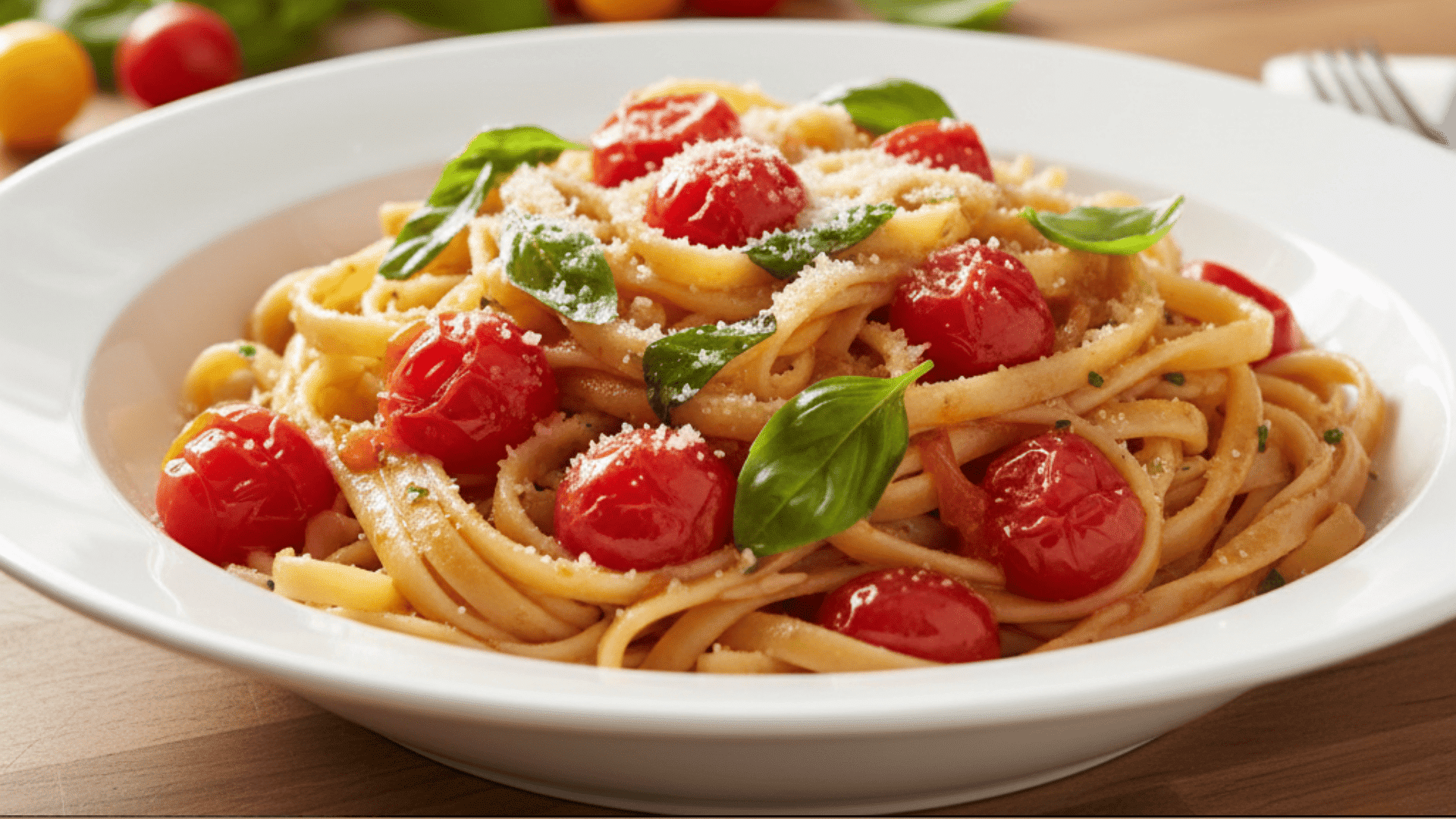 Fresh Tomato Basil Fettuccine