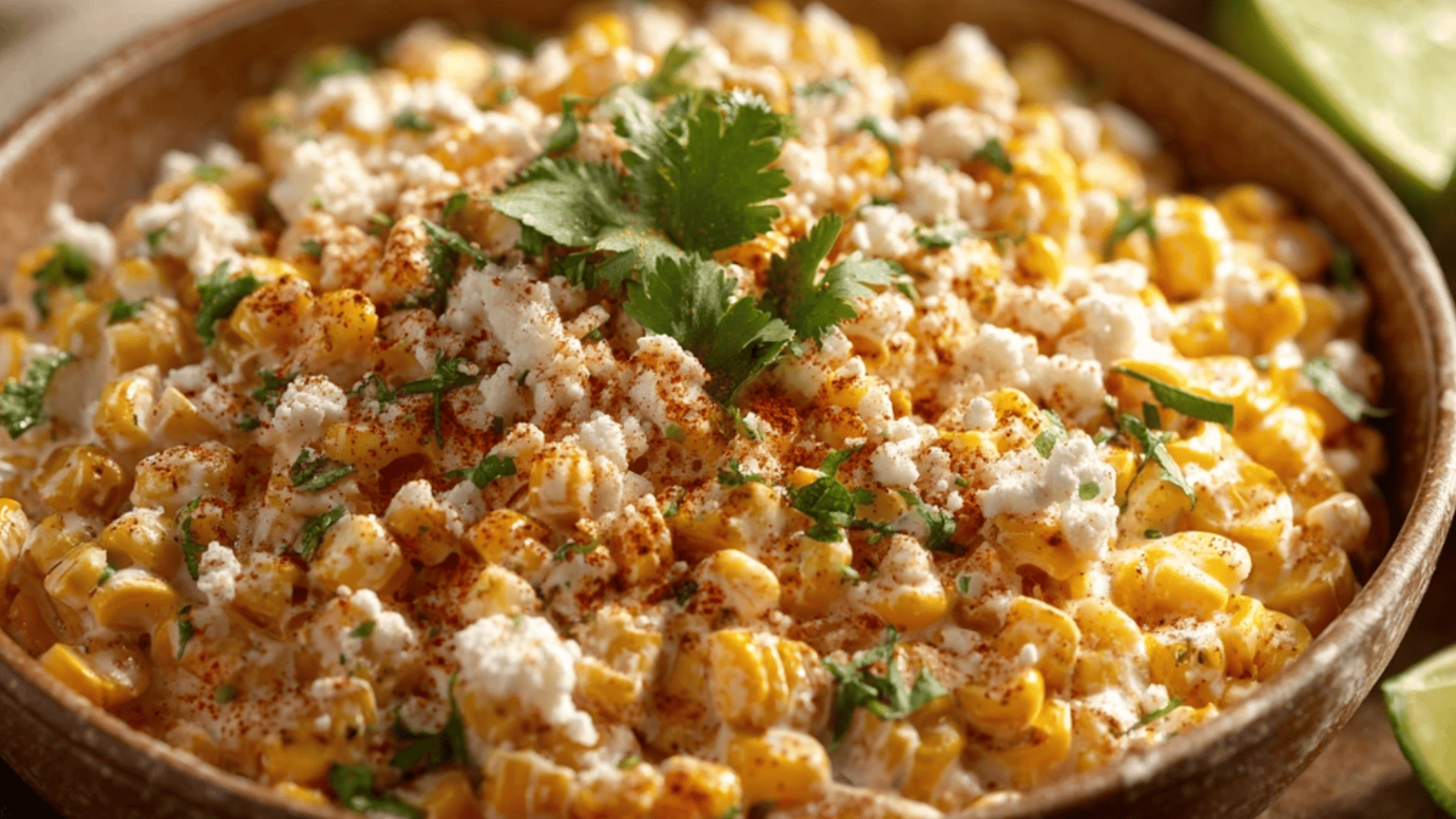 Mexican Street Corn Style. Elote Salad