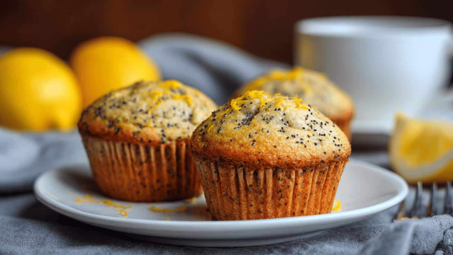 Paleo Lemon Poppy Seed Muffins