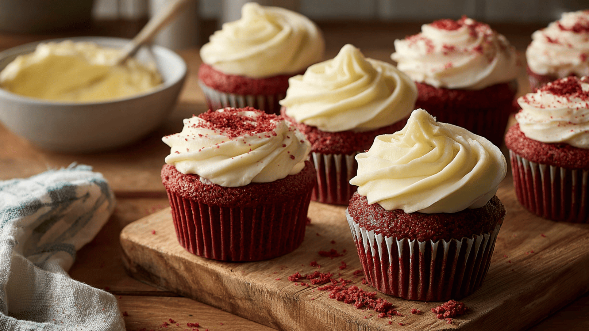 Red Velvet Cheesecake Cupcakes