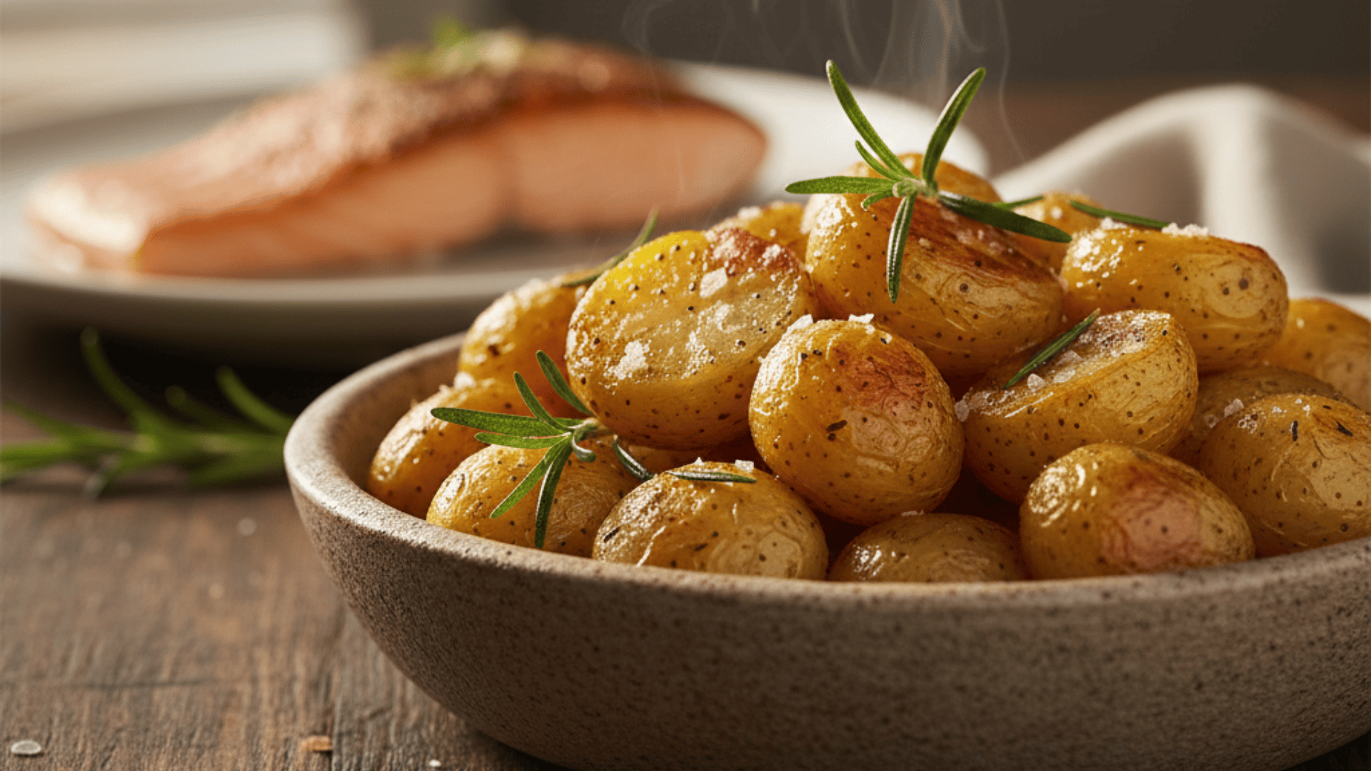 Roasted baby potatoes