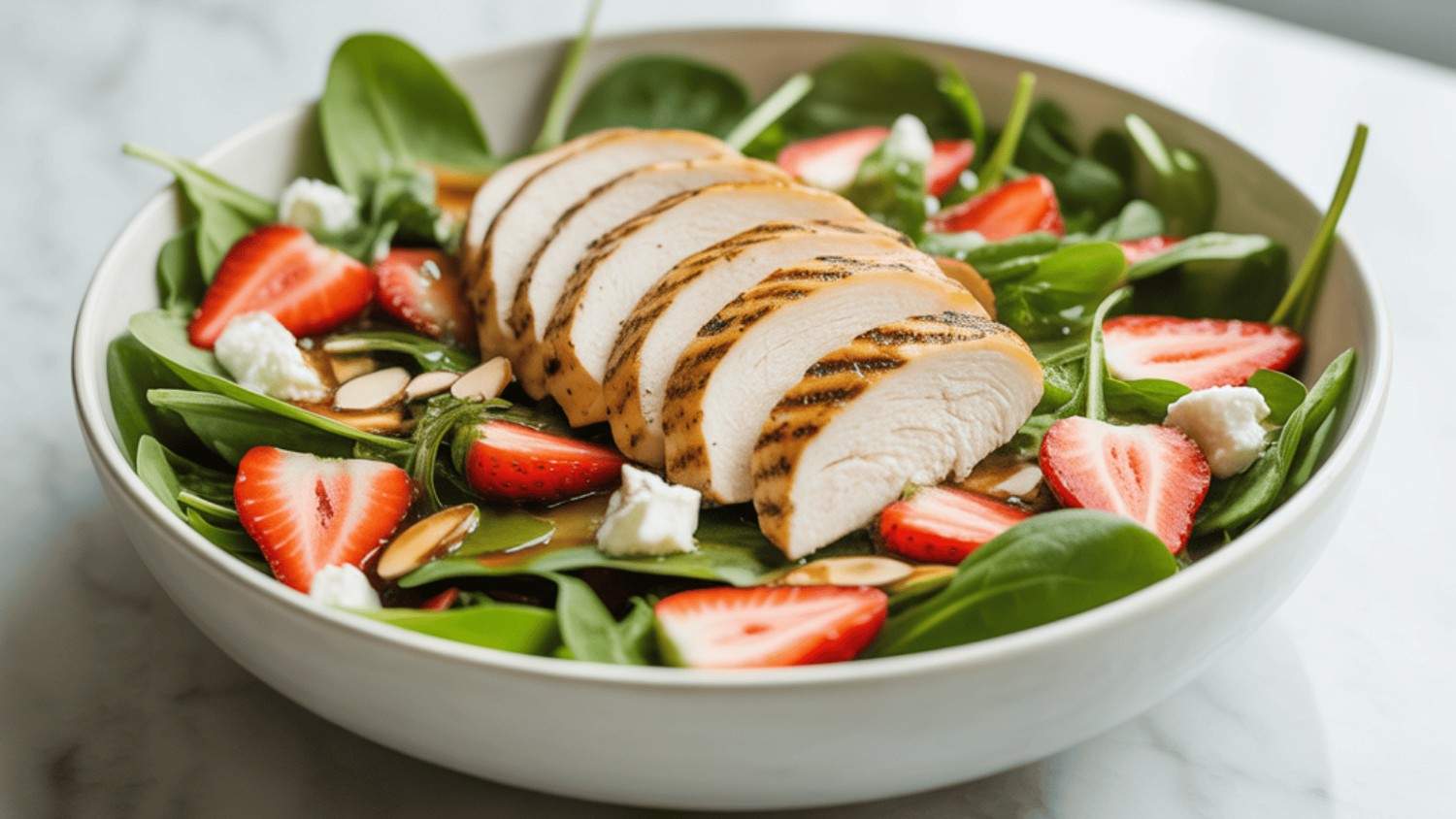 Strawberry Salad with Grilled Chicken