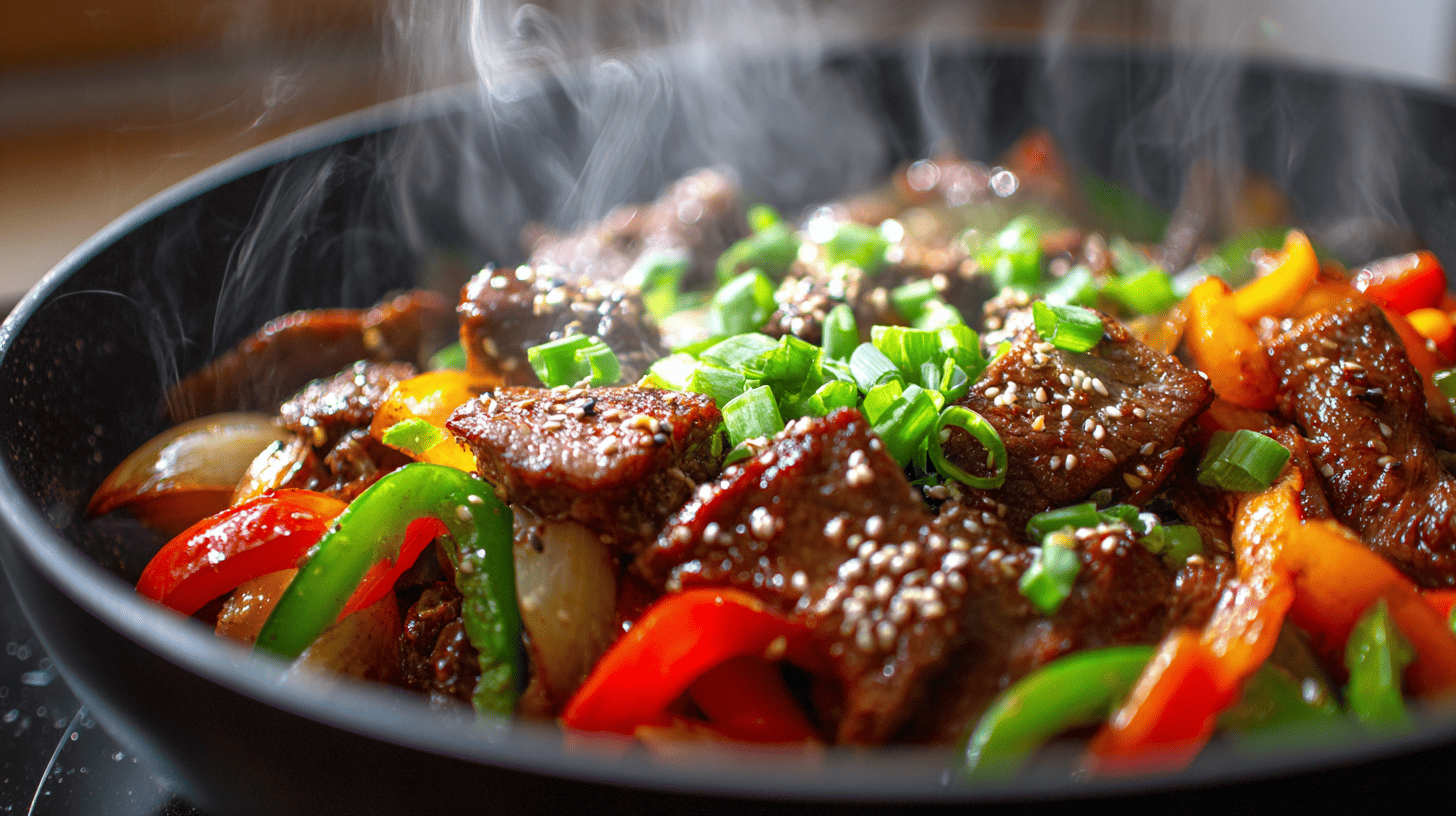 Weeknight Stir Fry Beef Belly Bulgogi With Vegetables
