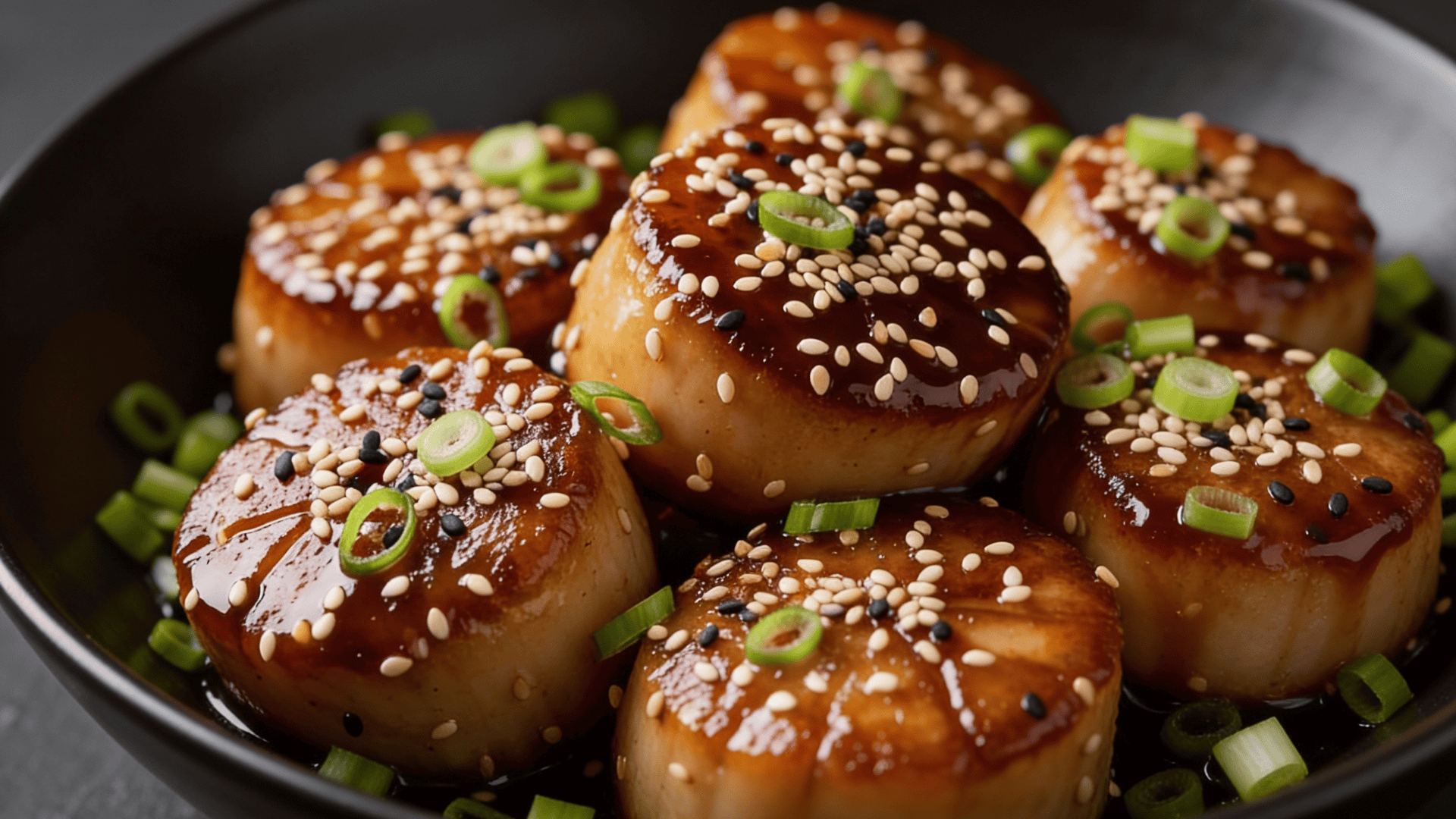 asian glazed scallops