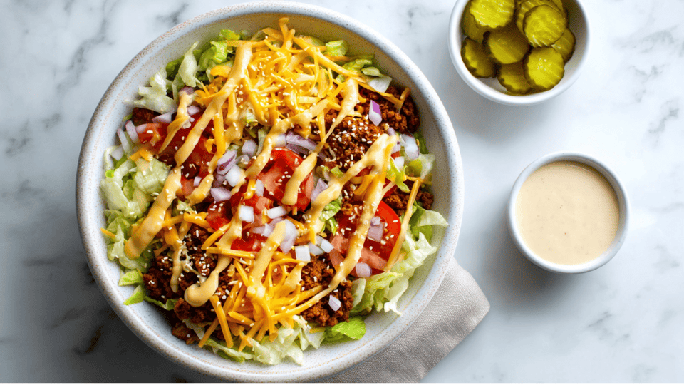 Big Mac Bowl Recipe Easy Healthy Delicious Eat Thrive Glow