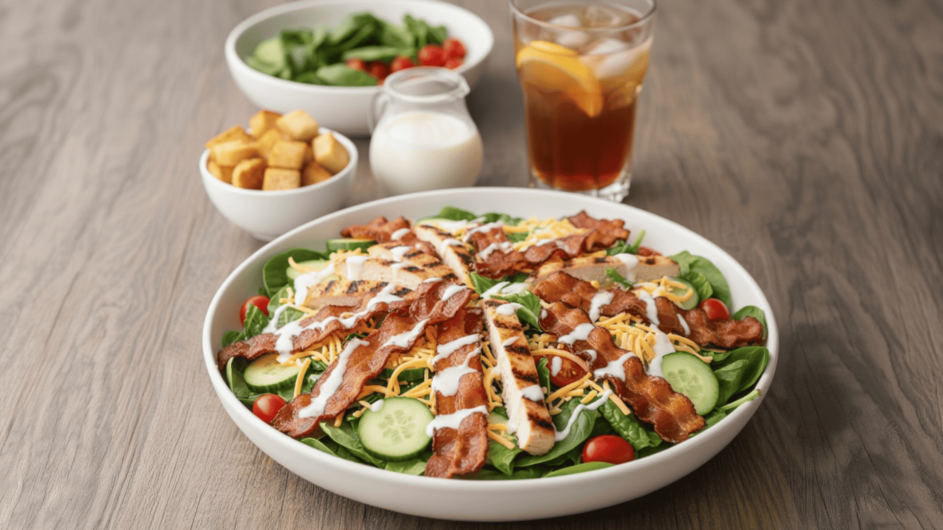 chicken bacon ranch sub salad