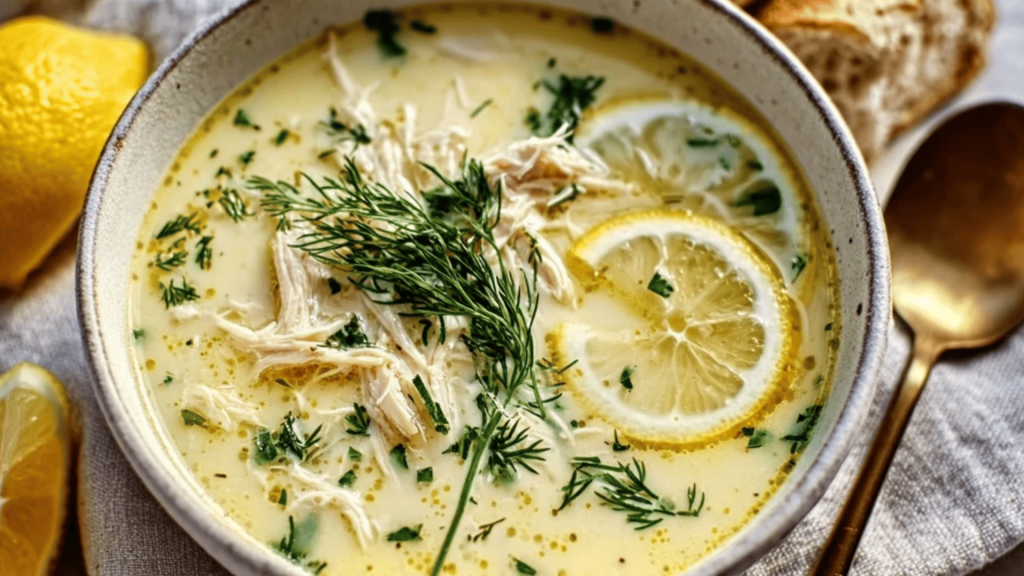 greek lemon rice soup