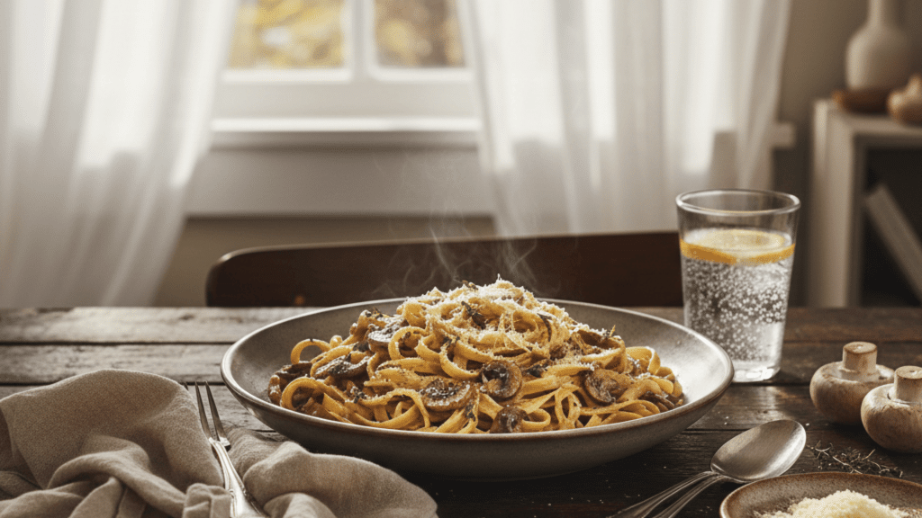 homemade fettuccine noodles