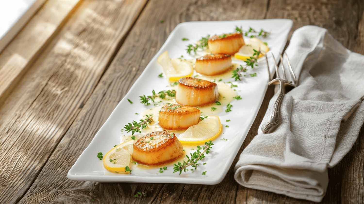 lemon herb scallops