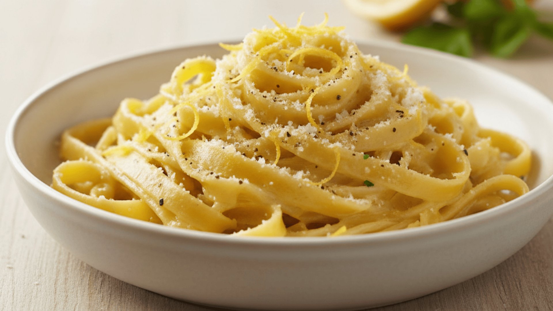 lemon parmesan cream fettuccine