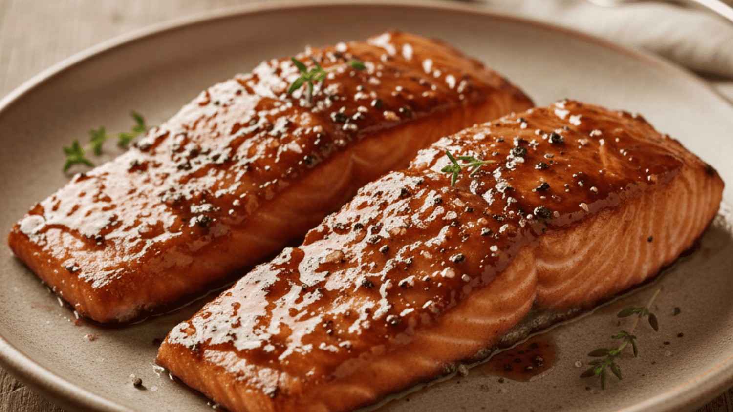 maple glazed salmon
