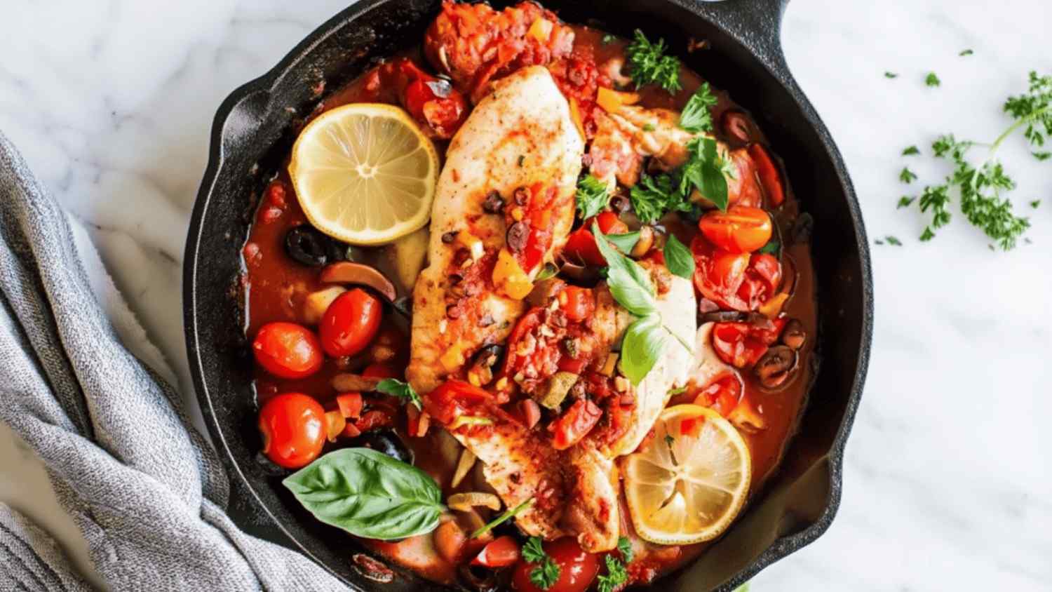mediterranean baked tilapia