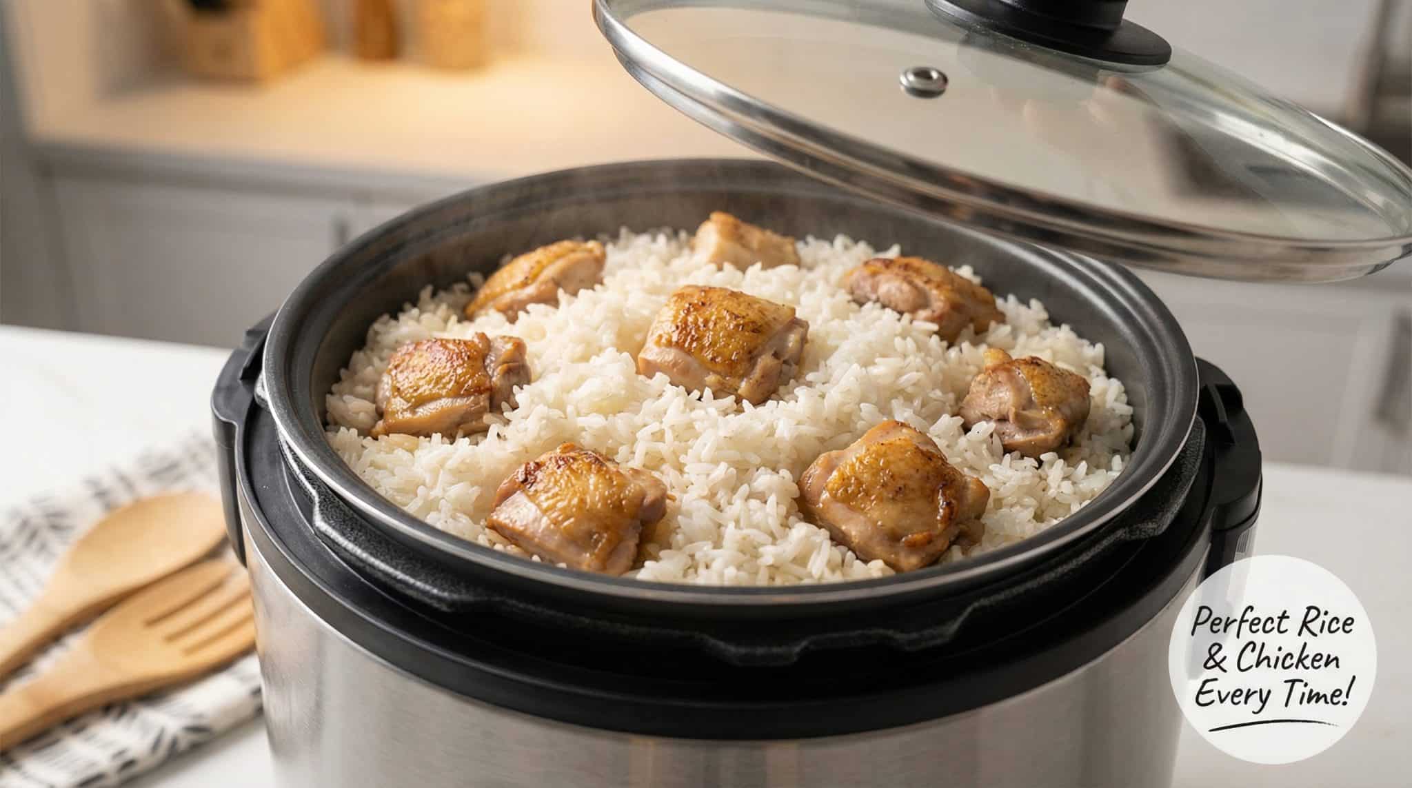 Meet Rice Rice Cooker Meat And Rice Water Ratios To Avoid Mush - Eat Thrive Glow