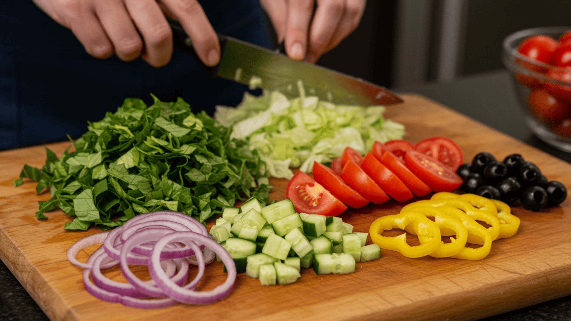 step 1 prep the vegetables