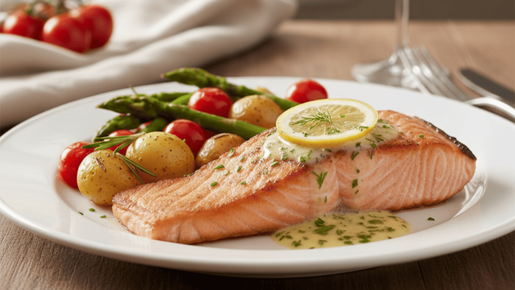 what goes well with salmon